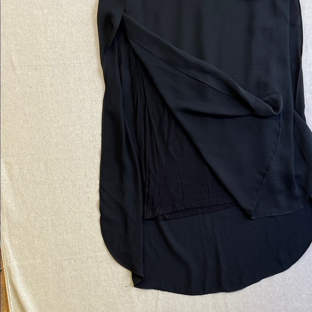 Rachel Roy Black Sleeveless Layered Shift Dress Size Small - Picture 3 of 10